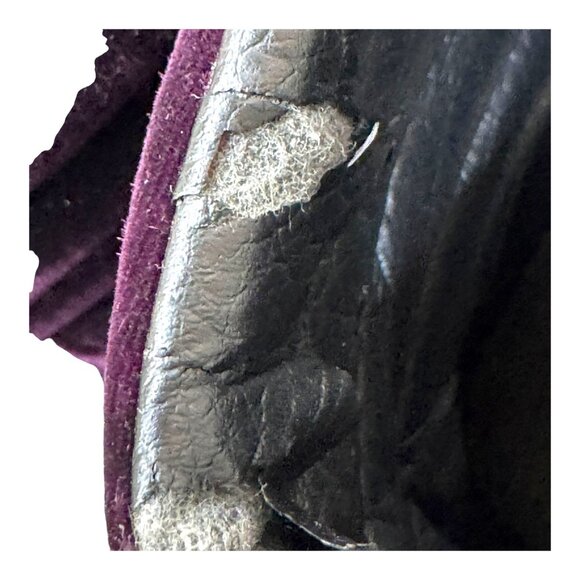 Vans Mens Purple Velvet High-Top Sneakers Skater Skateboard Y2K Sz 13 Black READ - Picture 15 of 16